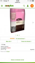 Упаковка корма для собак ACANA с ягненком и яблоком