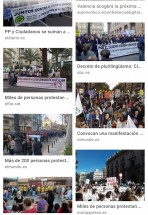 Массовые протесты против языкового декрета в Испании