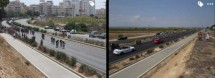 Два вида дорожного движения: велосипедисты и автомобили