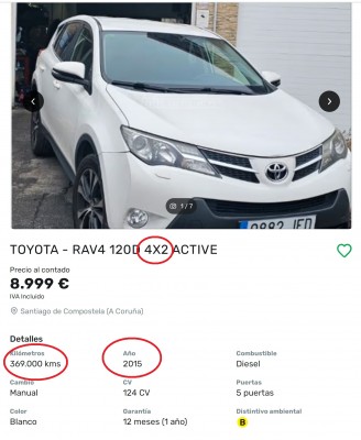 Тойота RAV4 2015 год — CostaSpain.net Тойота RAV4 2015 год